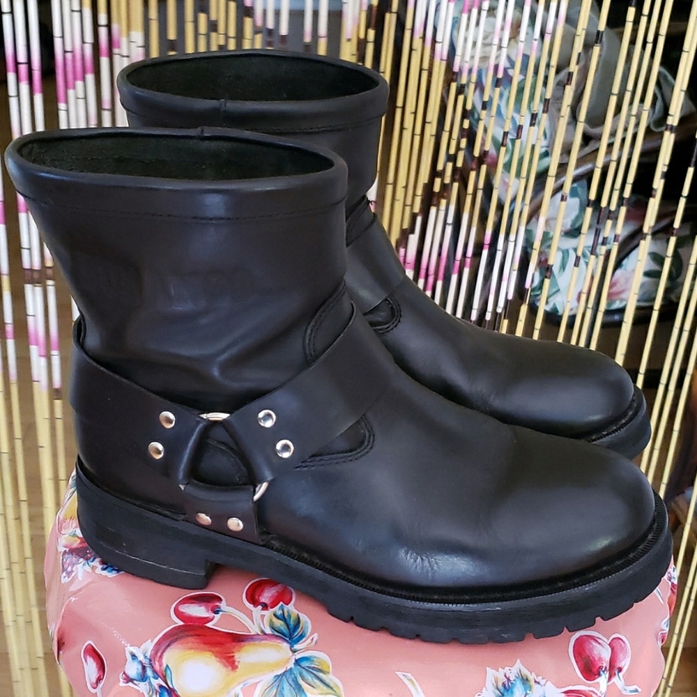 Durango Moto Harness Leather Boots Size 9